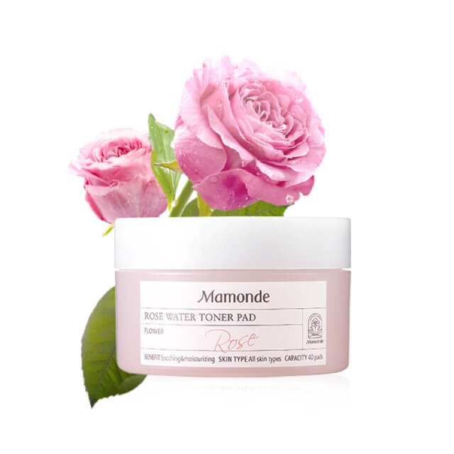 Mamonde , Mamonde Rose Water Toner , Mamonde Rose Water Toner Pad 40 Pads  , แผ่นแปะบำรุงผิวหน้า , Rose Water Toner , Mamonde Rose Water Toner Pad  