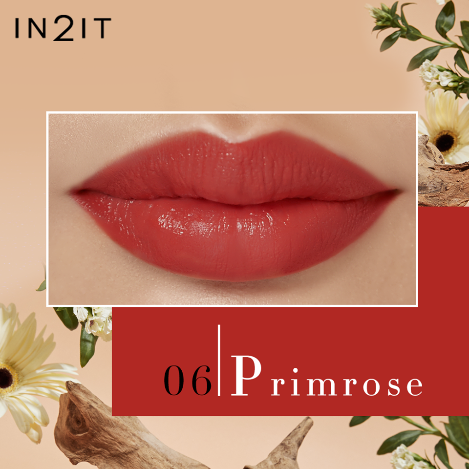 IN2IT, IN2IT Blooming Moist Lipstick, Blooming Moist Lipstick, Blooming Moist Lipstick #01 Orange Blossom, Blooming Moist Lipstick #02 Honesty, Blooming Moist Lipstick #03 Lady Of The Night, Blooming Moist Lipstick #04 Sweet Violet, Blooming Moist Lipstick #05 Buttercup, Blooming Moist Lipstick #06 Primrose, ลิปสติก, ลิปสติกเนื้อครีมมี่มอยส์, มอยส์เจอไรเซอร์