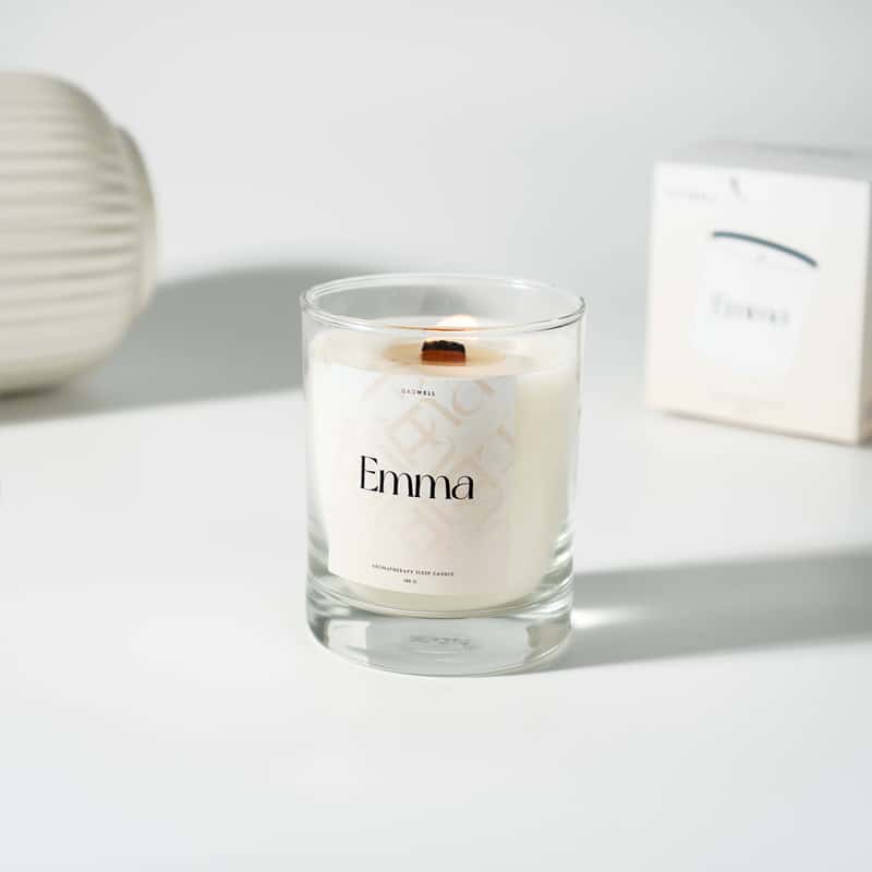Gadwell Emma Aroma Therapy Sleep Candle 180g เทียนหอม ที่จะสร้างความสดชื่นและผ่อนคลายให้กับคุณ Fresh Green Citrus, Fruity Floral with Ginger Notes
