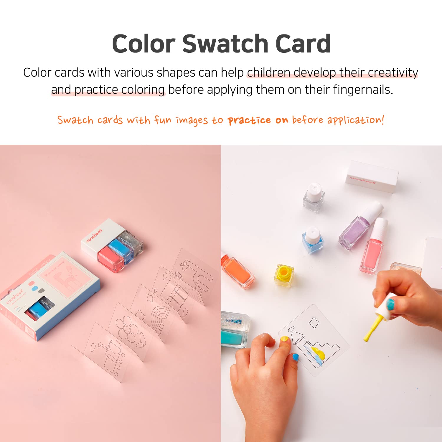COCOHEALI Cube Nail Star Candy 13.5g สีทาเล็บปลอดภัยไร้สารอันตราย 100% เด็กทาได้ คุณแม่มั่นใจ ลอกออกได้ ไม่ต้องล้าง ไม่มีกลิ่นฉุน