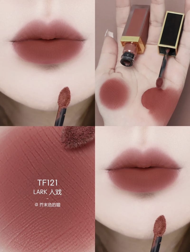 Tom Ford Beauty Liquid Lip Luxe Matte  #121 Lark 6ml , Tom Ford  , TOM FORD BEAUTY ลิปสติก , tom ford liquid lip luxe matte สีไหนสวย , TOM Ford Liquid Lip Luxe Matte รีวิว