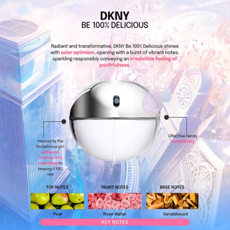 DKNY Be 100% Delicious EDP 100ml, DKNY Be 100% Delicious EDP ราคา ,DKNY Be 100% Delicious EDP รีวิว , DKNY Be 100% Delicious EDP น้ำหอม , น้ำหอมแอปเปิ้ล , น้ำหอม ผลไม้