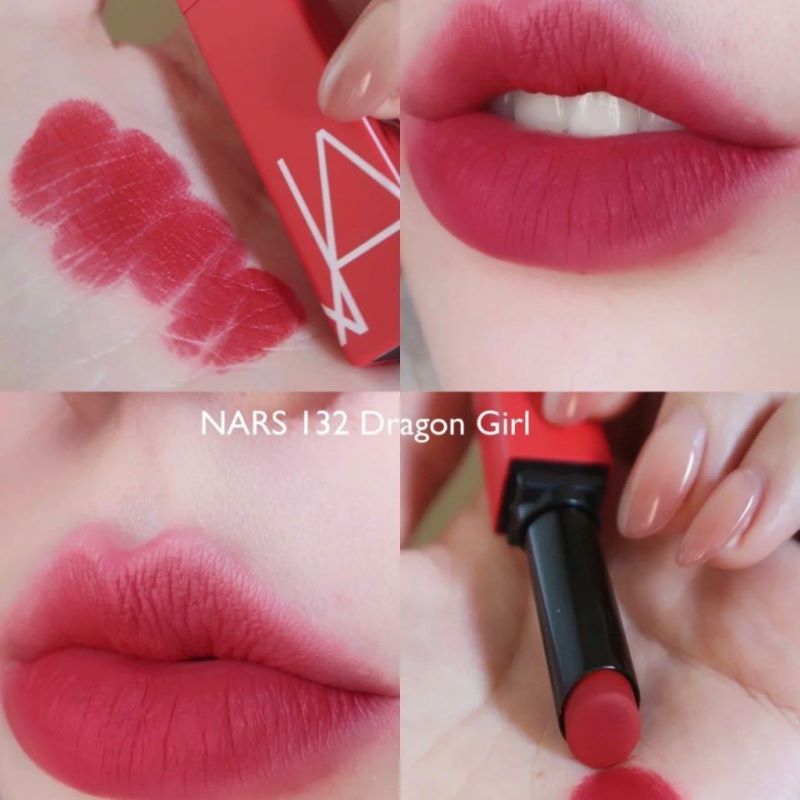 NARS Powermatte Lipstick 0.8g #132 Dragon Girl , NARS Powermatte Lipstick, NARS Powermatte Lipstick, ลิปสติก nars,รีวิว NARS Powermatte Lipstick