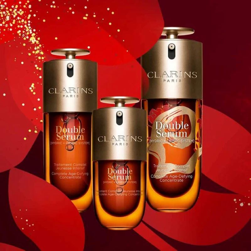 Clarins Double Serum 75ml (Year of the Snake Edition) ,Clarins Double Serum ,Double Serum Lunar New Year Edition, Clarins Double Serum ราคา , Clarins Double Serum รีวิว , Clarins Double Serum CNY , Chinese New Year Limited Edition ซื้อ